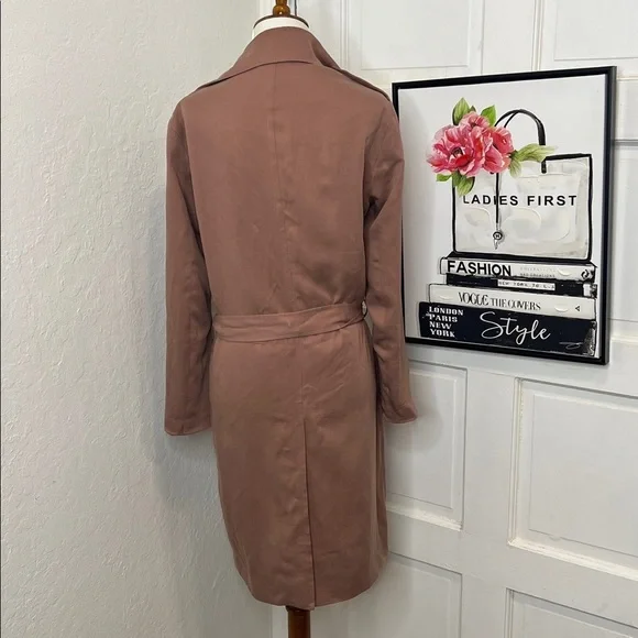 All Saints Bexley Mac Trench Coat Size S